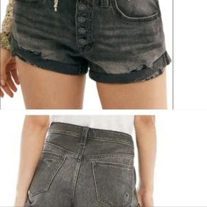 NWT FREE PEOPLE Black Mamboshorts 28